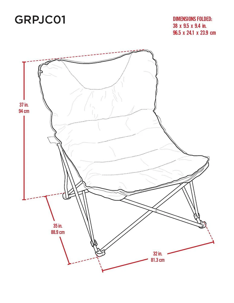 XXL Ultra Padded Camp Seat