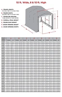 Garage ShelterTube classé vent/neige 10x23x8  Vrt