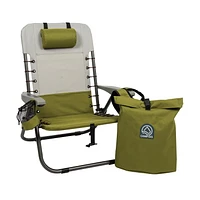 Lace up removable backpack chair