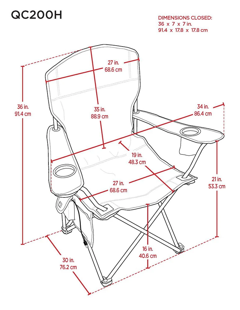 Heated Deluxe Quad Chair