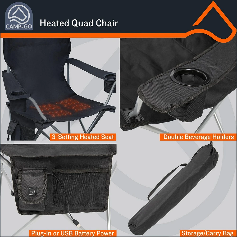 Heated Deluxe Quad Chair