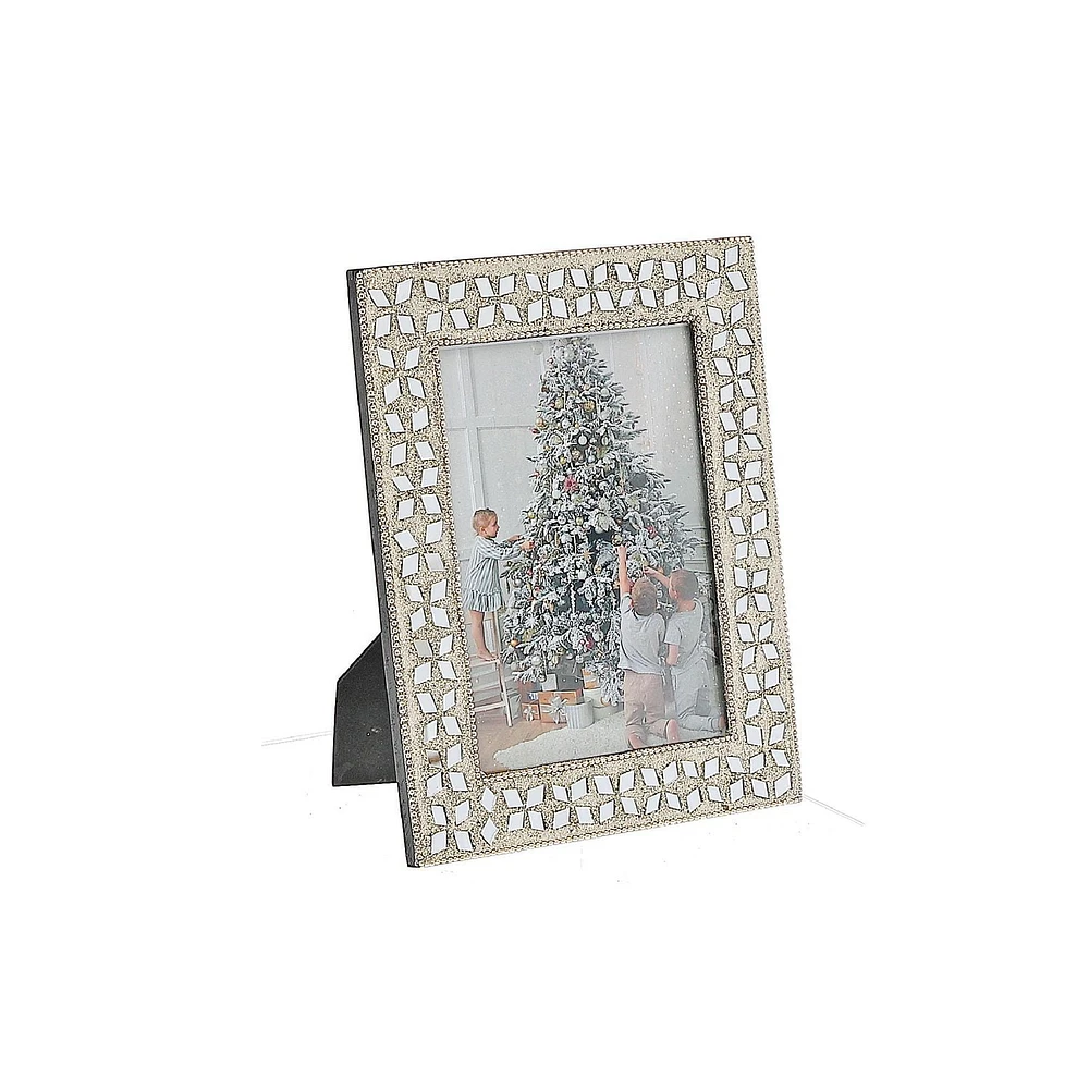 Christmas 4X6" Photo Frame Champagne Diamond