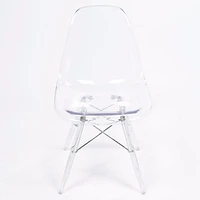 Nicer Furniture Eames Clear Legs Chair