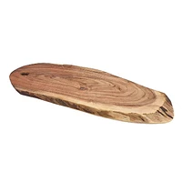 Acacia Wood Live Edge Asymmetrical Serving Board