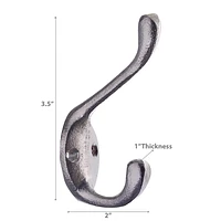 Double Iron Hook Nickel - Set of 3