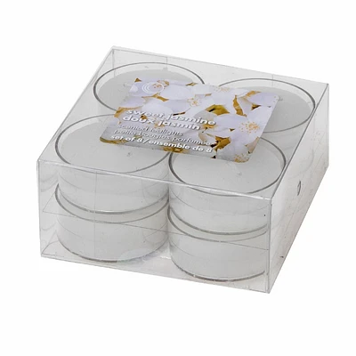 8 Pk Scented Tealights Sweet Jasmine - Set of 4