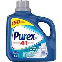 Purex Liquid Laundry Detergent, After the Rain, HEC, 6L, 150 loads, 150 loads