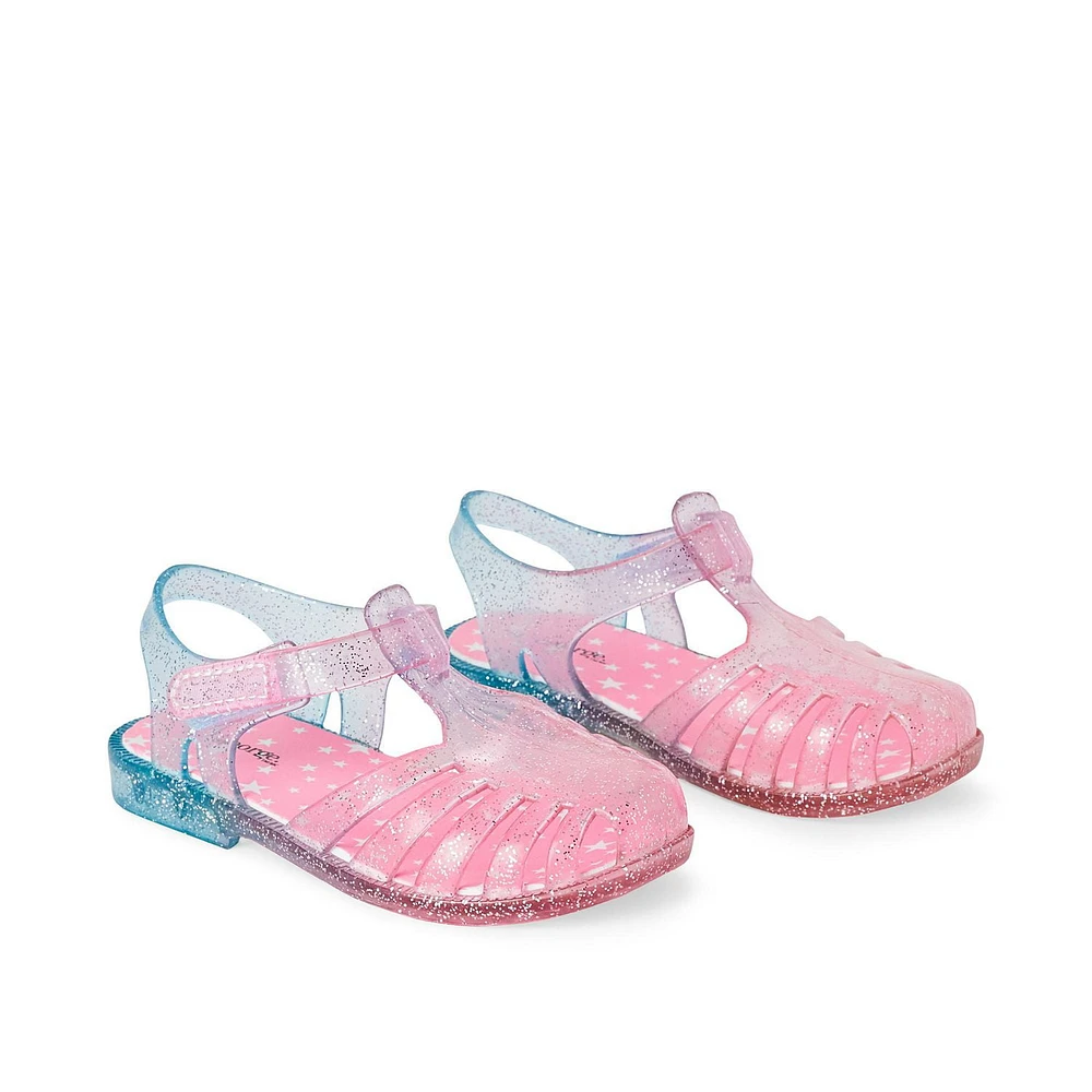 George Toddler Girls' Jelly Sandals, Wide Width Sizes 7-12