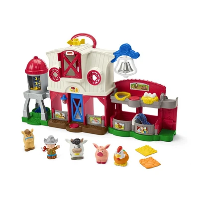 Little People Caring for Animals Farm Smart Stages Playset - English & French Edition, Ages 1-5