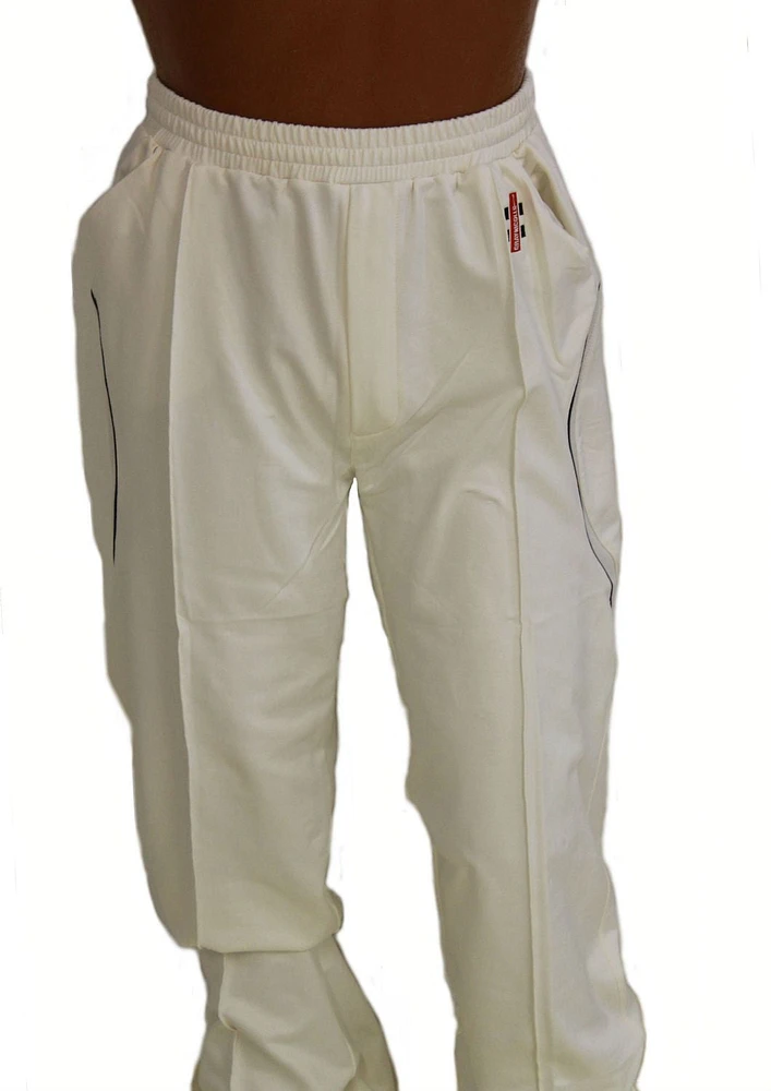 Pantalon en XP ivoire avec bordure marine Gray Nicolls, taille moyenne