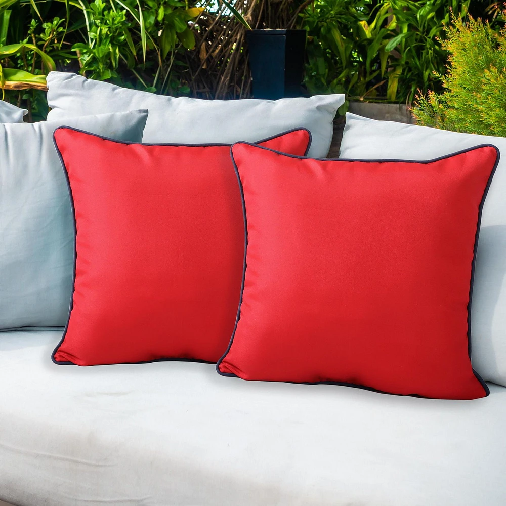 2-Pack Indoor/Outdoor Decorative Pillows