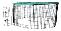 24" Wire Dog Pet Exercise Pen with Removable Cover