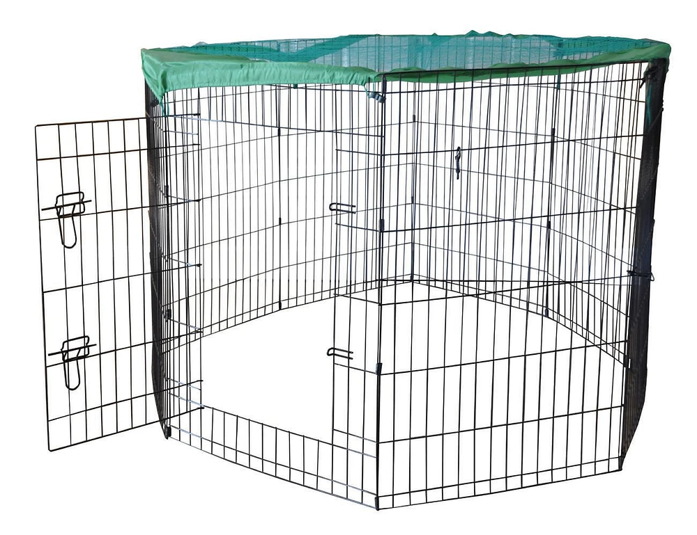 48" Wire Dog Pet Exercise Pen with Removable Cover