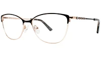 AV Studio AV630s Black/Rose Gold Eyeglass Frame