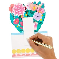 Hallmark Paper Wonder 3D Pop-up Birthday Card, Mother's Day Card, Congratulations Card, Get Well Card (Flower Bouquet)