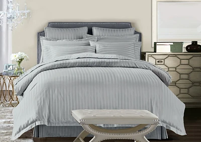 HS Silver D/Q Duvet Cover Set, 3 Piece D/Q Duvet Cover Set