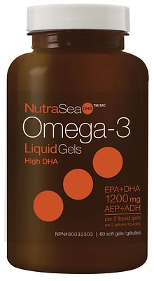 NutraSea High DHA Omega-3 Liquid Gels