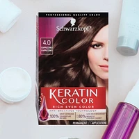 Schwarzkopf Keratin Color Permanent Hair Color Cream, 1 Pack/60 ml
