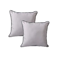 Ensemble de 2 coussins décoratifs d'intérieur/extérieur à beuge