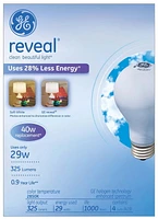 GE reveal® 29 Watts 4 Bulbs Pack - 40 Watt Replacement