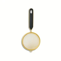 Thyme & Table 3-Piece Fine Mesh Gold Strainer Set, Strainer