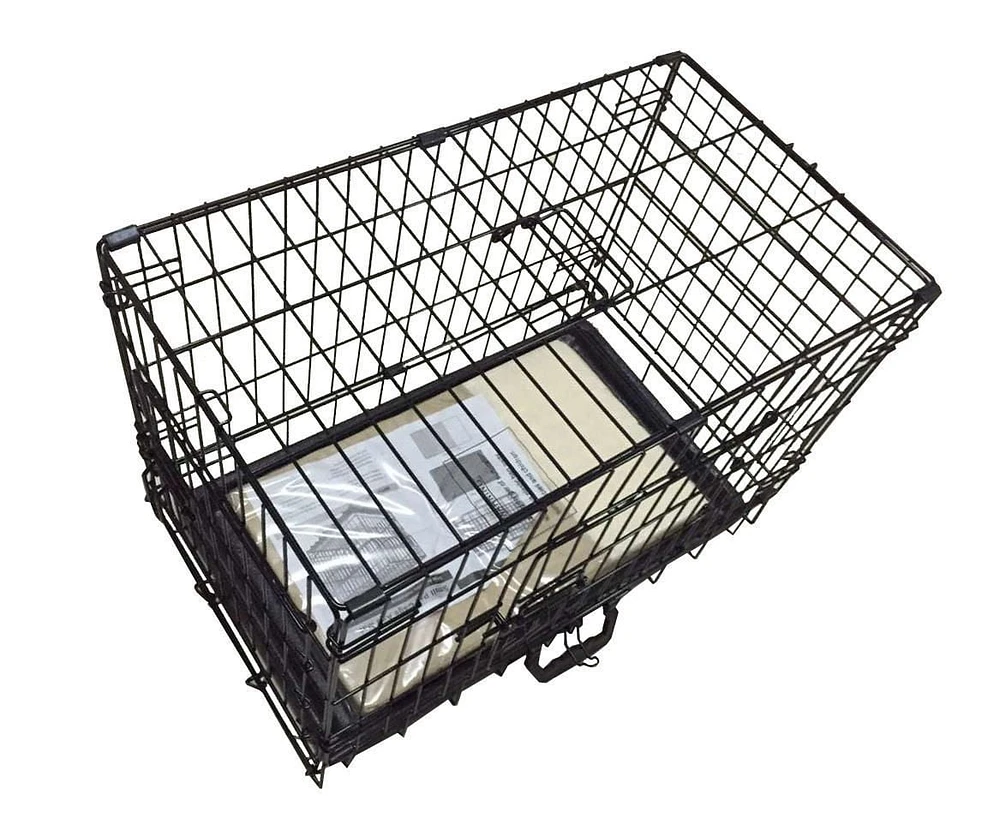 36" Wire 2 Door Dog Pet Crate With Mat