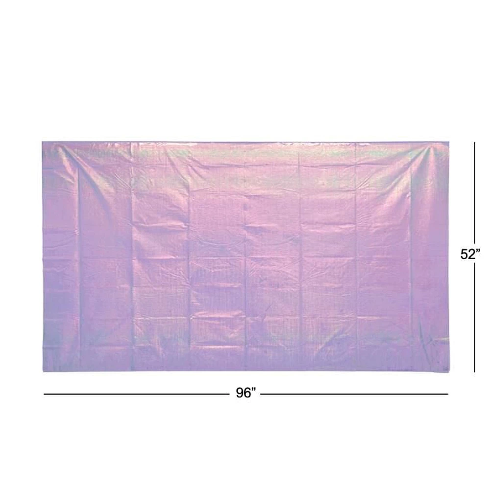 2 ply iridescent table cover, Lavender table cover