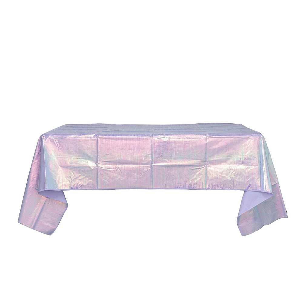 2 ply iridescent table cover, Lavender table cover