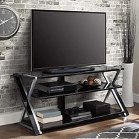 Whalen Xavier 3-in-1 TV Stand for TVs up to 70", 3 Display Options for Flat Screens