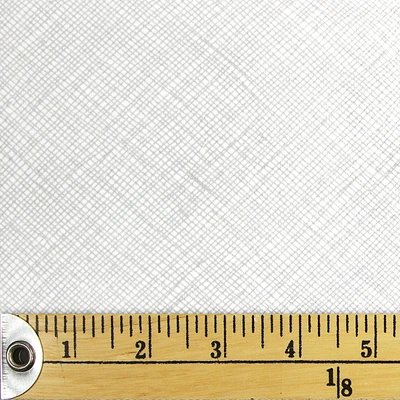 Fabric Creations White with Light Grey Pencil Crosshatch Fat Quarter Pre-Cut Fabric - 18" x 21" / 45cm x 53cm, 18" x 21" / 45cm x 53cm