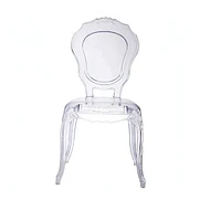 Heavenly Collection-  Clear Plastic Armless Chair Princess