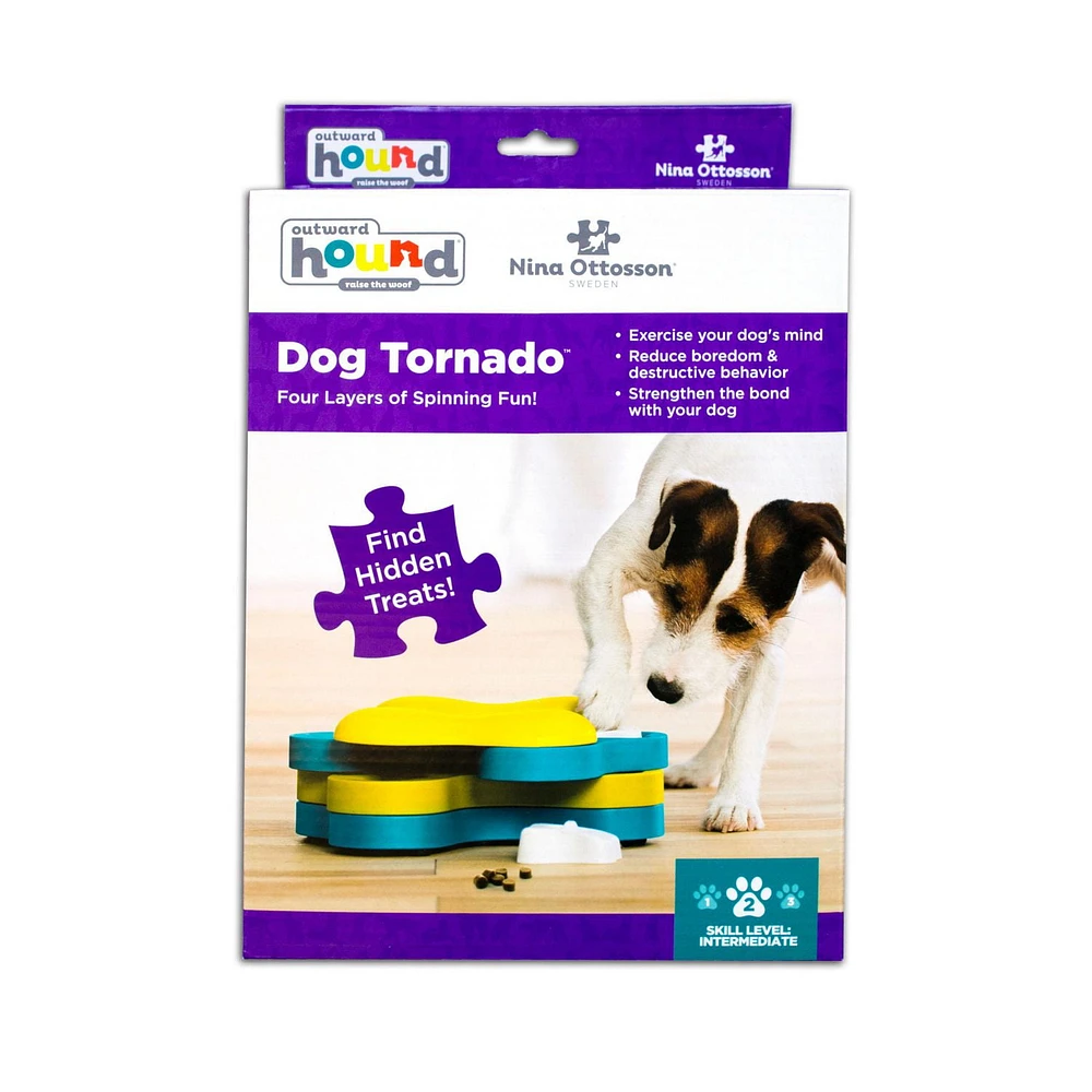 Nina Ottosson by Outward Hound Interactive Treat Puzzle Dog Tornado Toy, Engaging Puzzle