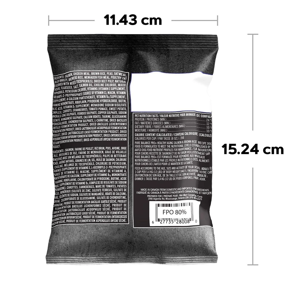 Pure Balance Pro+ Healthy Aging, Salmon & Brown Rice Recipe Dry Dog Food, 100 g, 3.5 kg, 7 kg