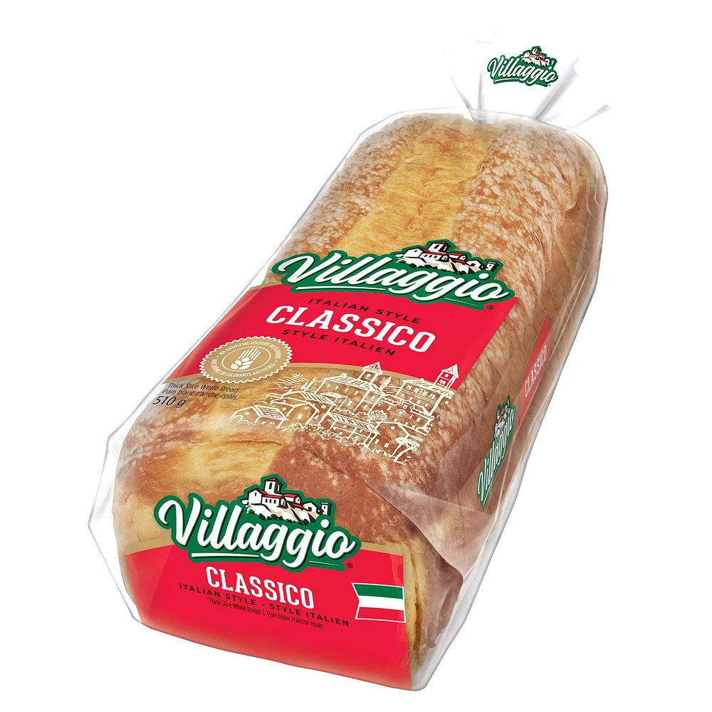 Villaggio® Classico Italian Style White Thick Sliced Bread, 510 g