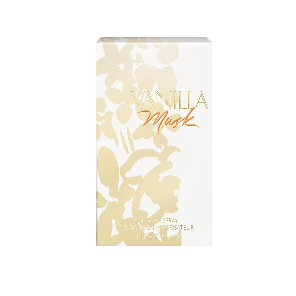 Vanilla Musk Cologne vaporisateur pour femme, formule végétalienne, parfum, vanille naturelle chaude et confortable, 50ml