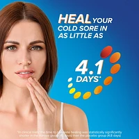 Abreva Cream Pump Cold Sore Treatment, Heals your cold sore in 4.1 days, Contains docosanol to protect healthy cells against the virus, 2g, 2 g