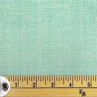 Fabric Creations White with Green Pencil Crosshatch Fat Quarter Pre-Cut Fabric - 18" x 21" / 45cm x 53cm, 18" x 21" / 45cm x 53cm