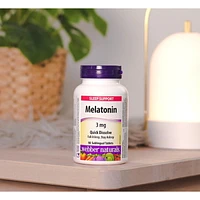 Webber Naturals® Melatonin Quick Dissolve, 3 mg, 90 Sublingual Tablets