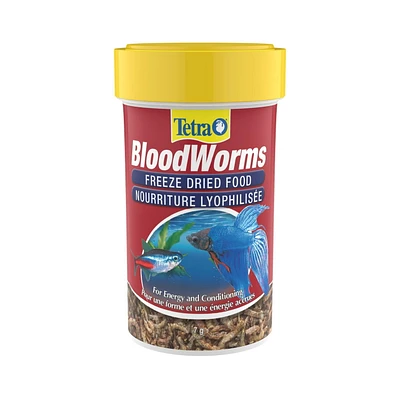 Tetra BloodWorms nourriture lyophilisée Pour une forme et une énergie!