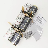 HOLIDAY TIME 12PK X 12" PREMIUM CHRISTMAS CRACKERS, FOLIAGE AND TARTAN PATTERN, 12PK PRE CRA BERRY