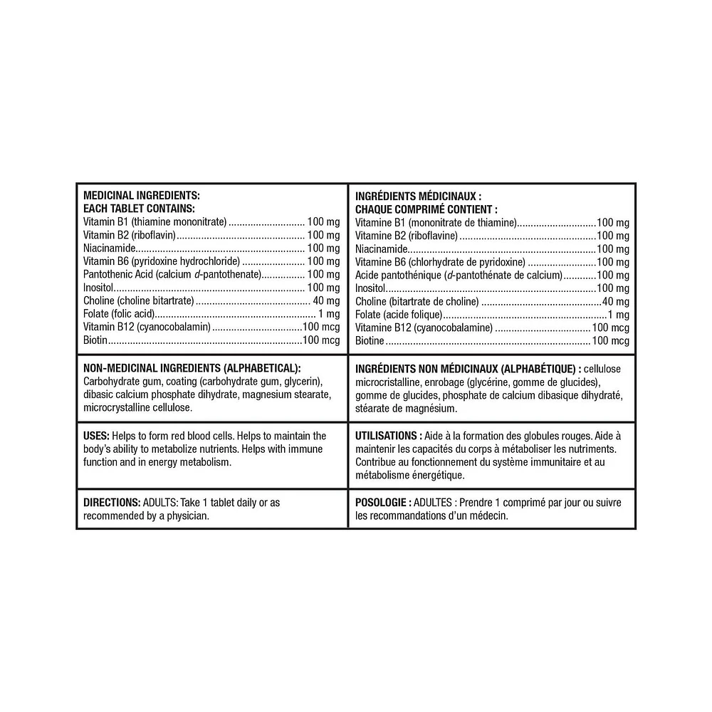 Spring Valley Vitamine B 100 complexe