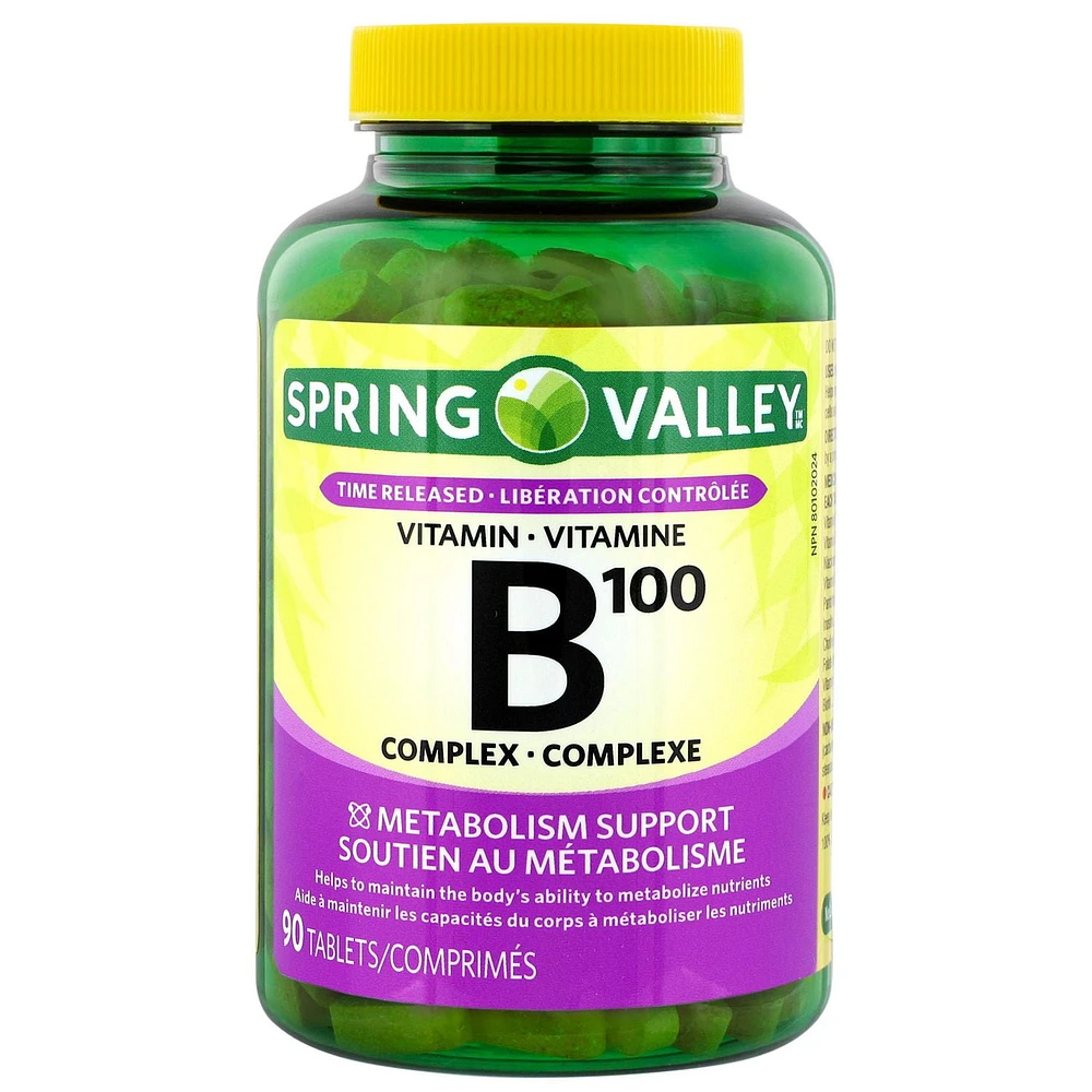 Spring Valley Vitamine B 100 complexe