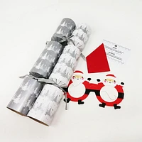 HOLIDAY TIME 12PK X 11" FAMILY CHRISTMAS CRACKERS, SILVER TREES PATTERN, 12PK FAM CRA SILVER