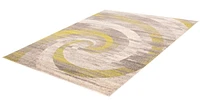 ECARPET Cora Ivory/Green Rug