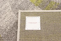 ECARPET Cora Ivory/Green Rug