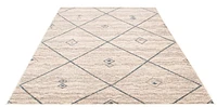 ECARPET Devos Ivory/Blue Rug