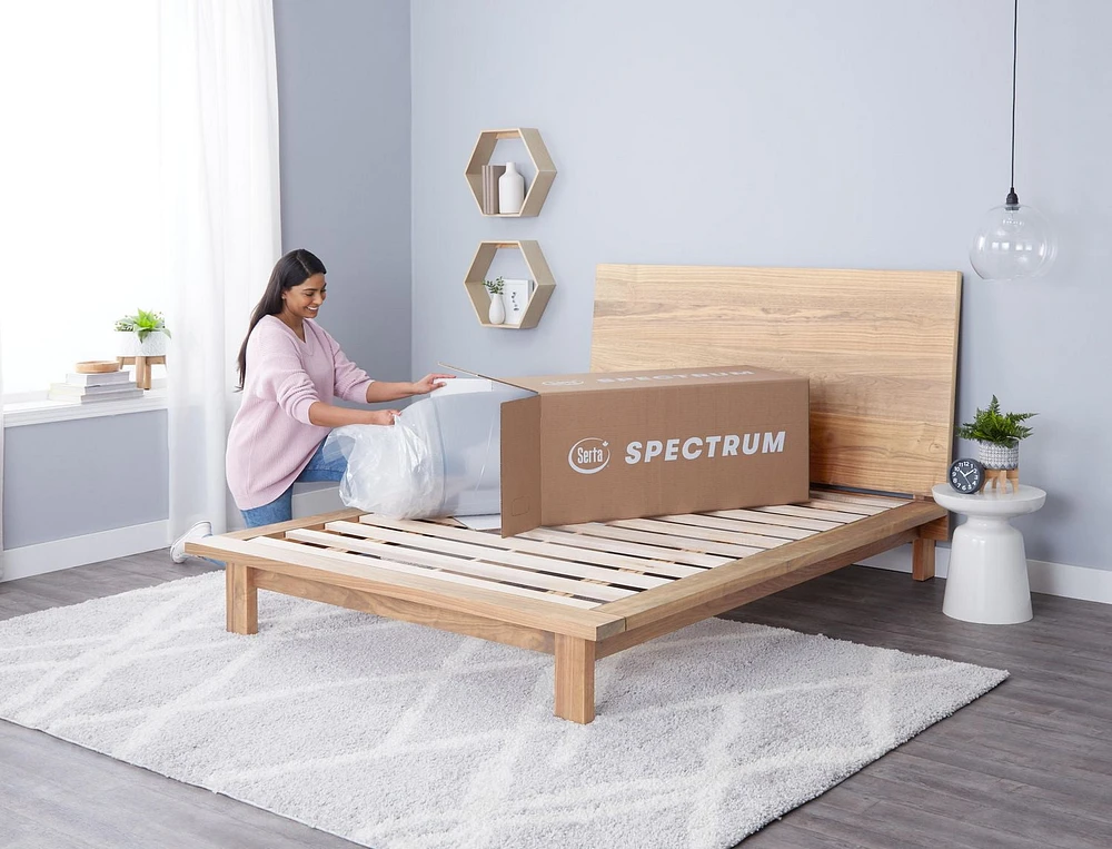 Serta Spectrum 10 Inch Plush Gel Memory Foam Mattress Queen