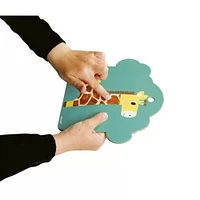 Janod Savannah Tactile Cards Set - 12 months to 3 years old - 7 cards.
