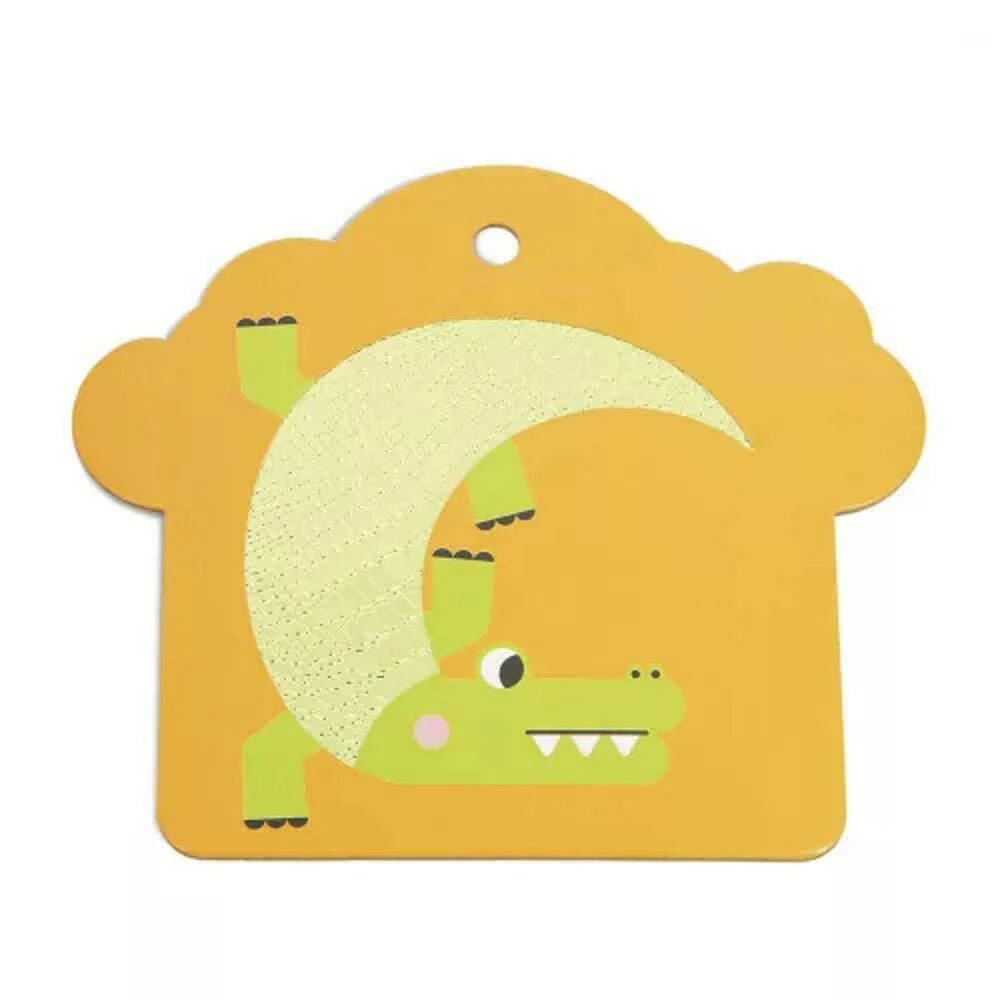 Janod Savannah Tactile Cards Set - 12 months to 3 years old - 7 cards.