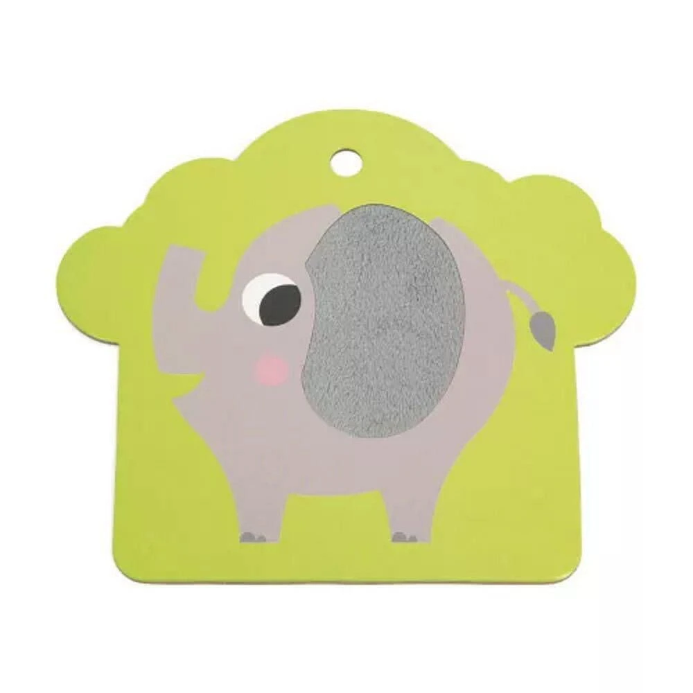 Janod Savannah Tactile Cards Set - 12 months to 3 years old - 7 cards.